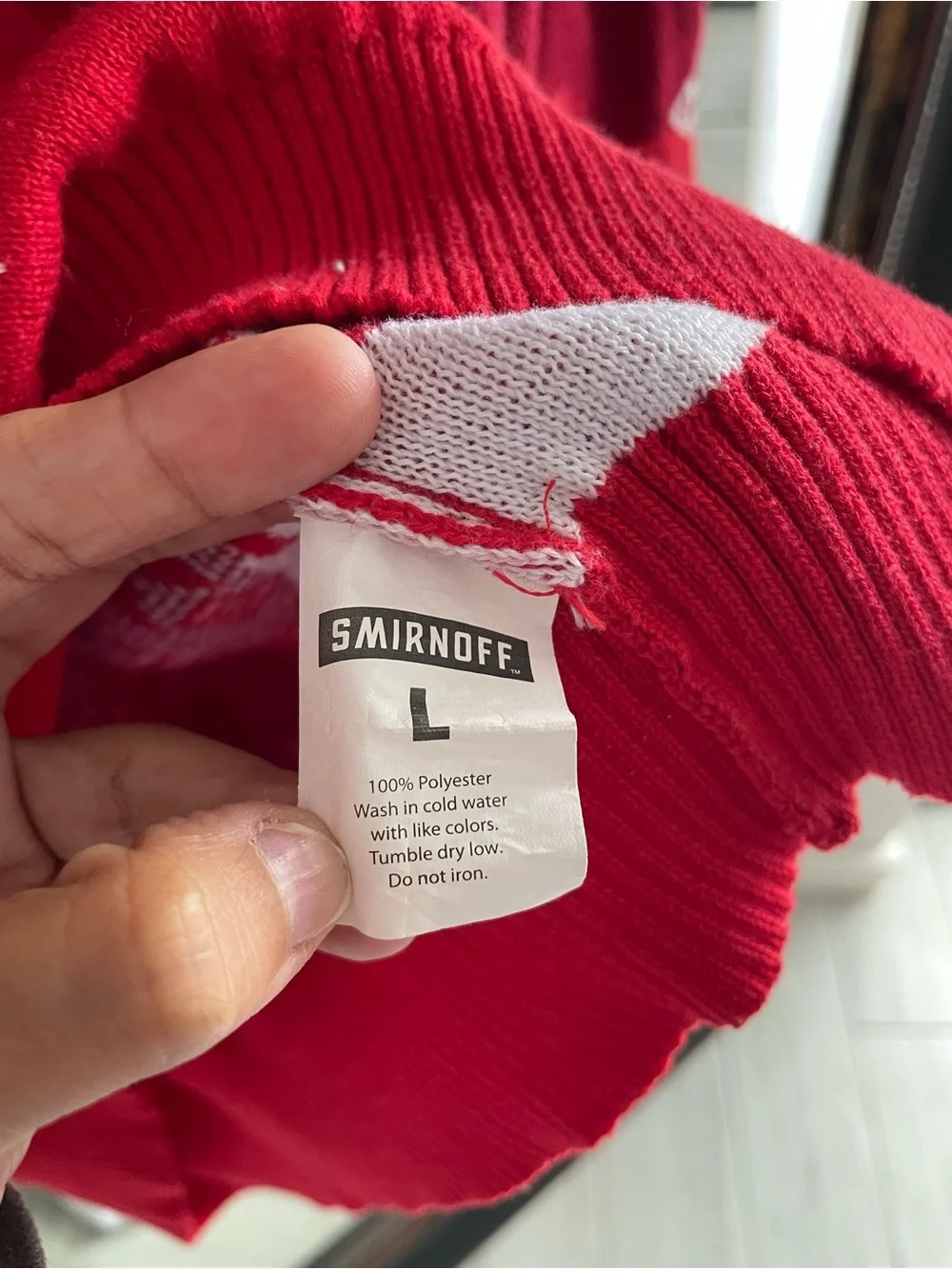 Smirnoff “Get in the Spirit” Ugly Christmas Sweater – Size Large